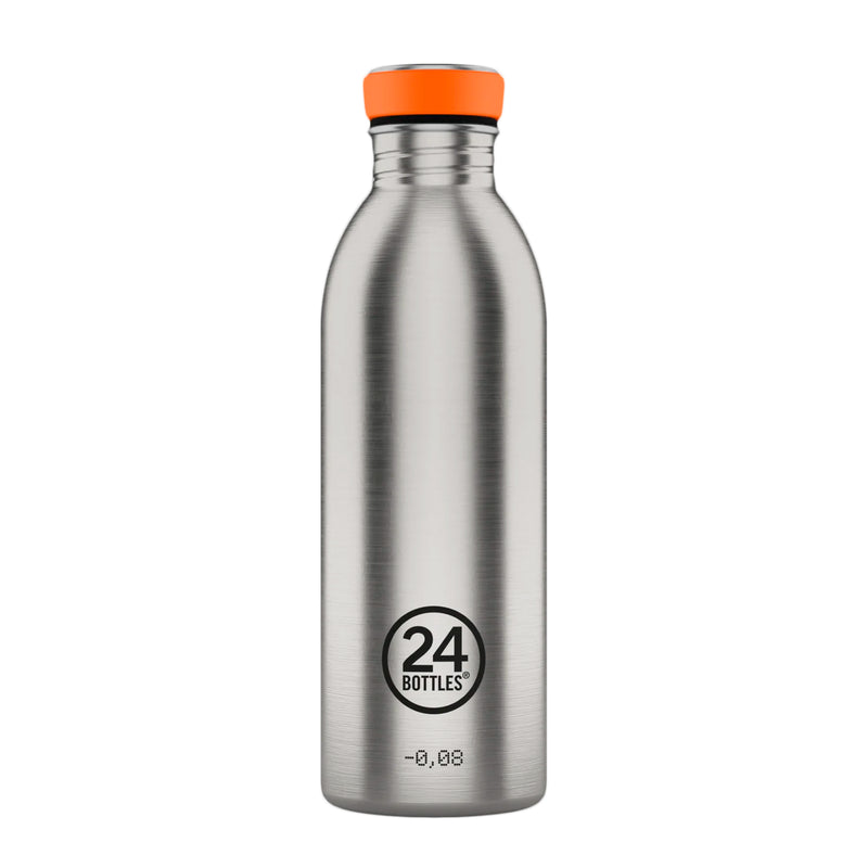 Botella de acero inoxidable 500 ml 24Bottles - Urban Brushed Steel