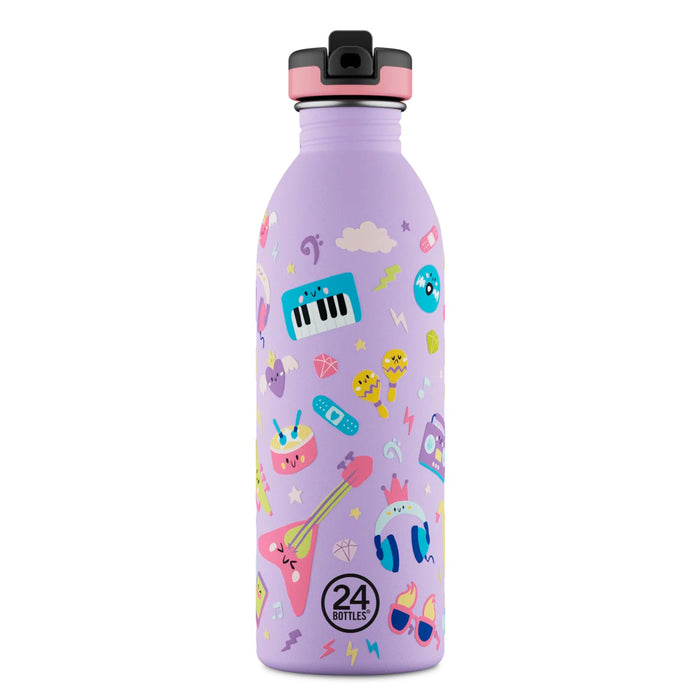 Botella de acero inoxidable 500 ml 24Bottles - Urban Music Friends 🎶🎸