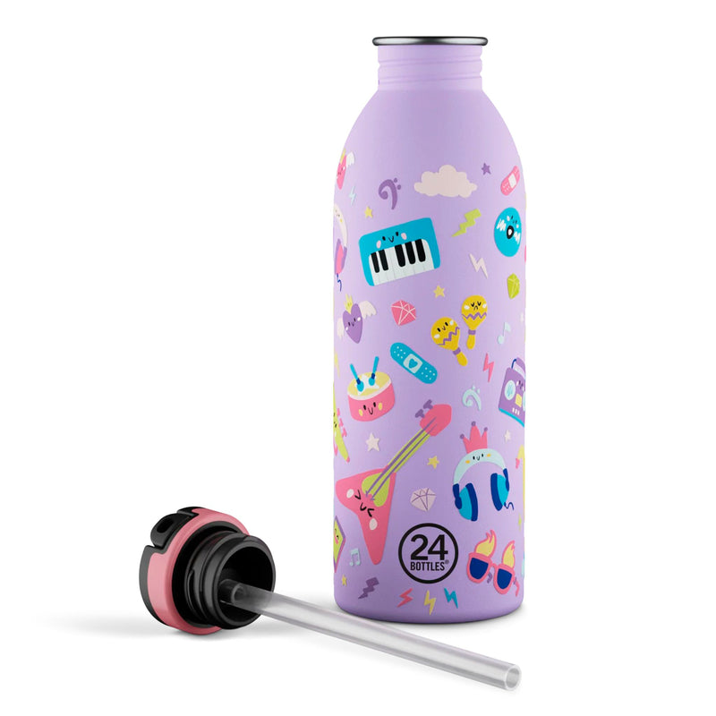 Botella de acero inoxidable 500 ml 24Bottles - Urban Music Friends 🎶🎸