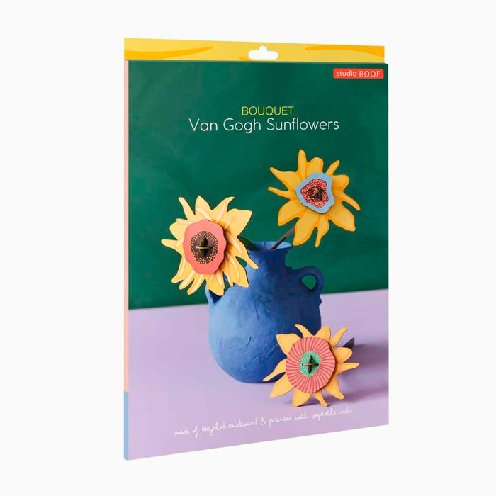 Escultura de papel - Van Gogh Sunflowers