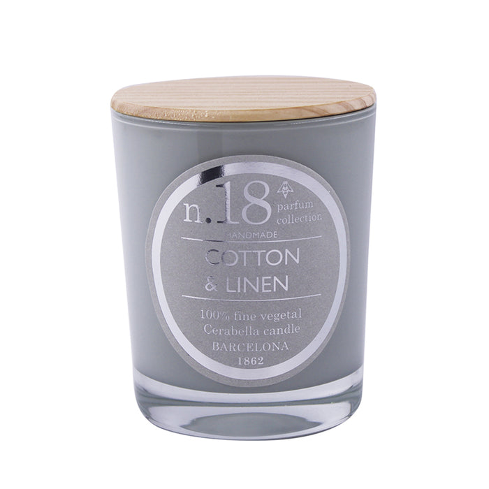 Vela vaso Cerabella - Nº18 Algodón y Lino