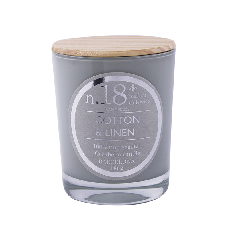 Vela vaso Cerabella - Nº18 Algodón y Lino