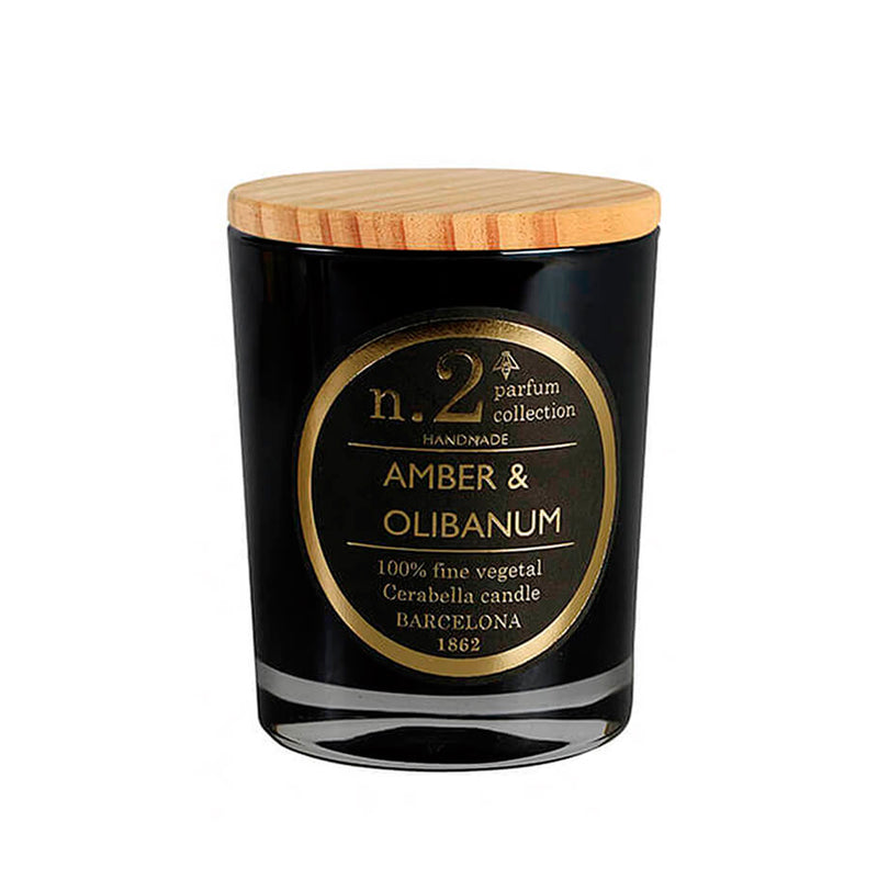 Vela vaso Cerabella - Nº02 Ámbar y olíbano