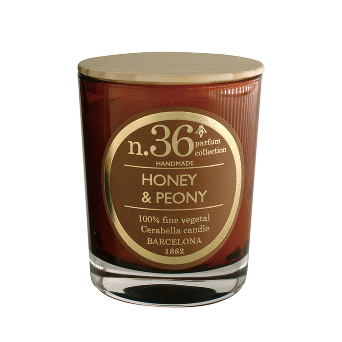 Vela vaso Cerabella - Nº36 Miel y Peonía