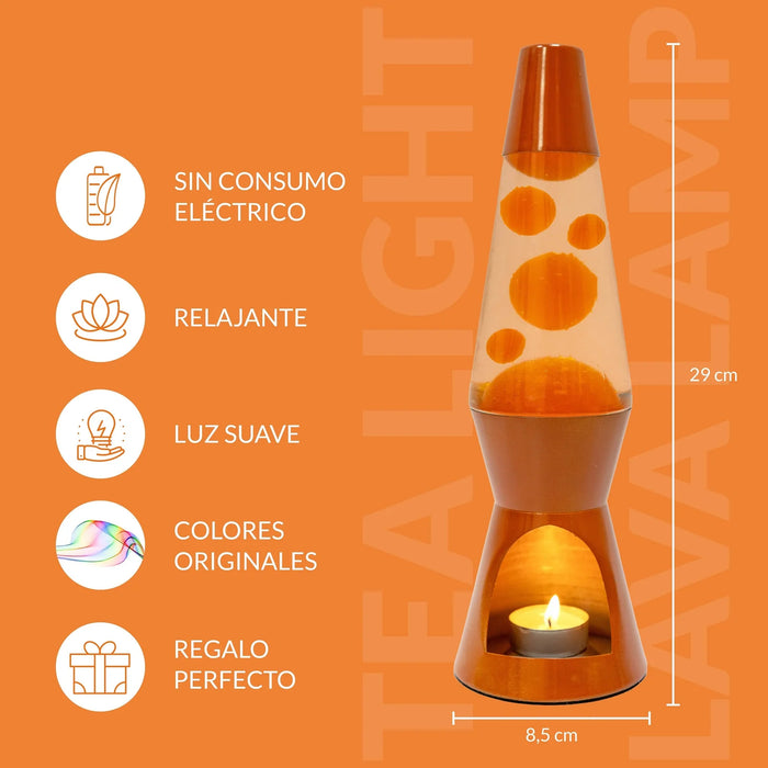 Lámpara de lava Vela Fisura - Terracota