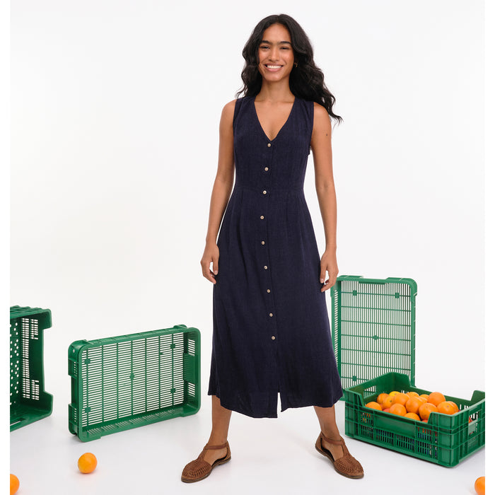 Vestido Béhulah - Melee Azul Marino