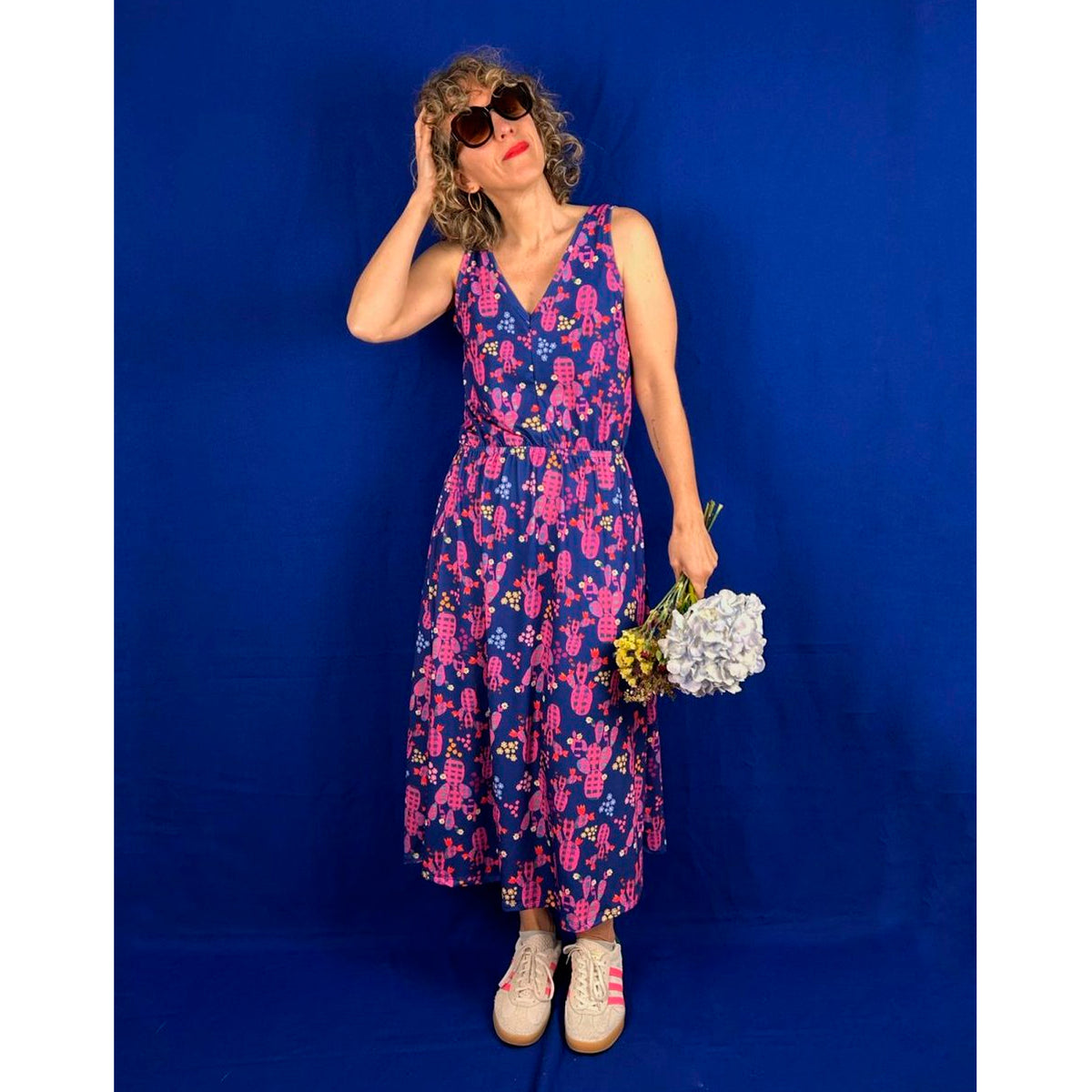 Vestido La Compiano - Sofía Funky Cactus