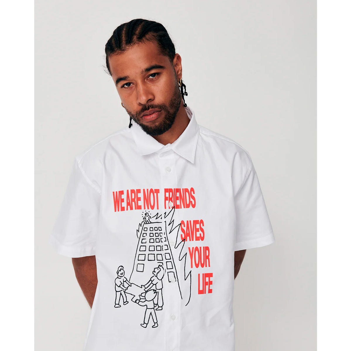 Camisa We Are Not Friends - WANF Saves Your Life