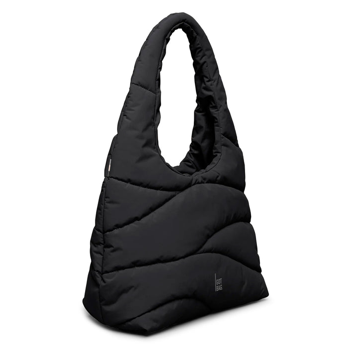Bolso Got Bag - Wavy Puffer Shoulder Bag Black
