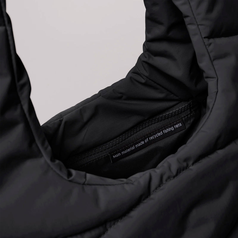 Bolso Got Bag - Wavy Puffer Shoulder Bag Black