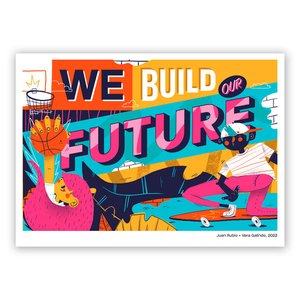 Print de Vera Galindo A5 - "We build our future"