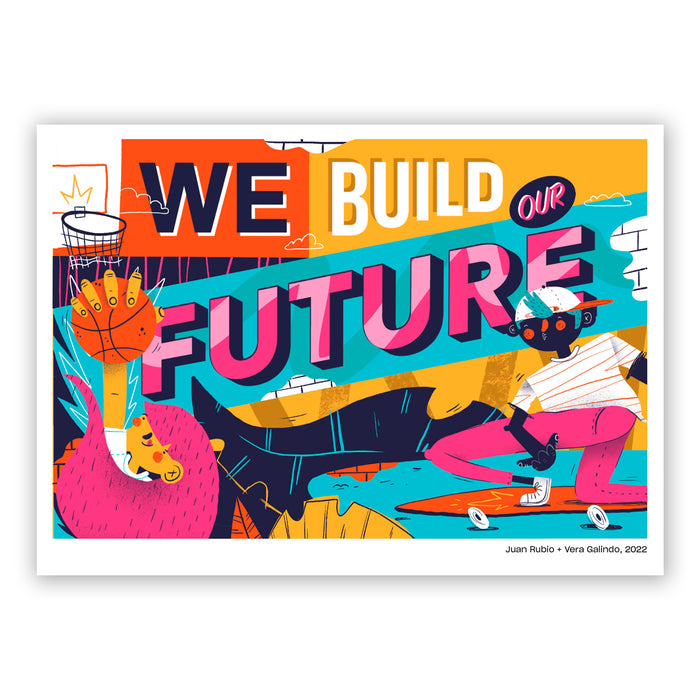 Print de Vera Galindo A5 - "We build our future"