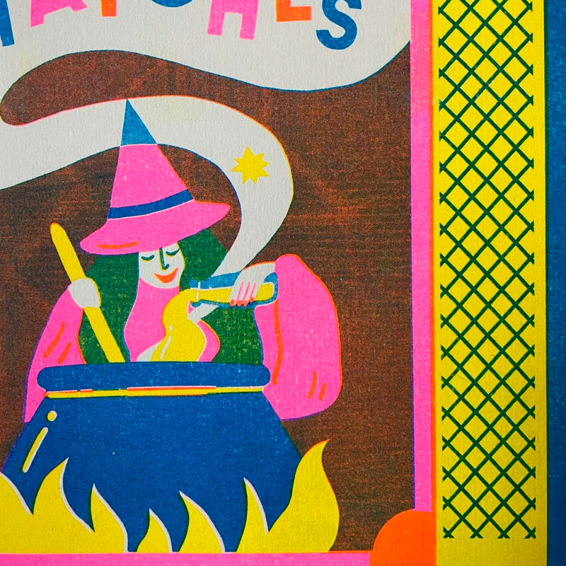 Print de Naomi Wilkinson A4 - "Witch Matchbox"