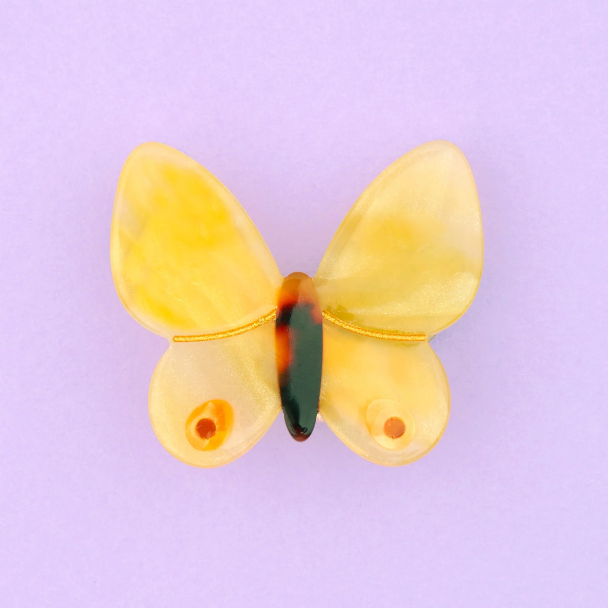 Pasador de pelo - Mariposa amarilla