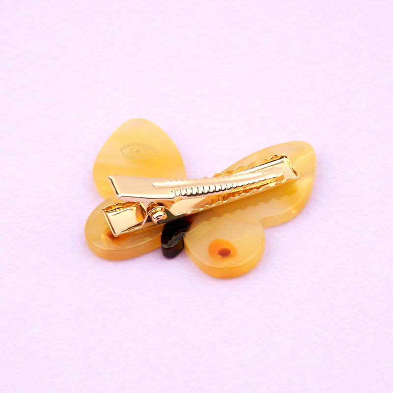 Pasador de pelo - Mariposa amarilla