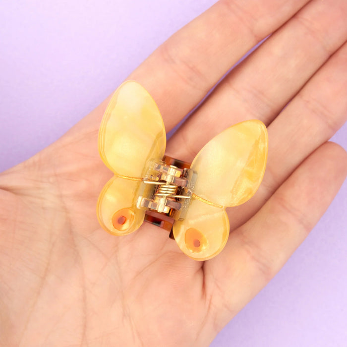 Minipinza para el pelo - Mariposa amarilla