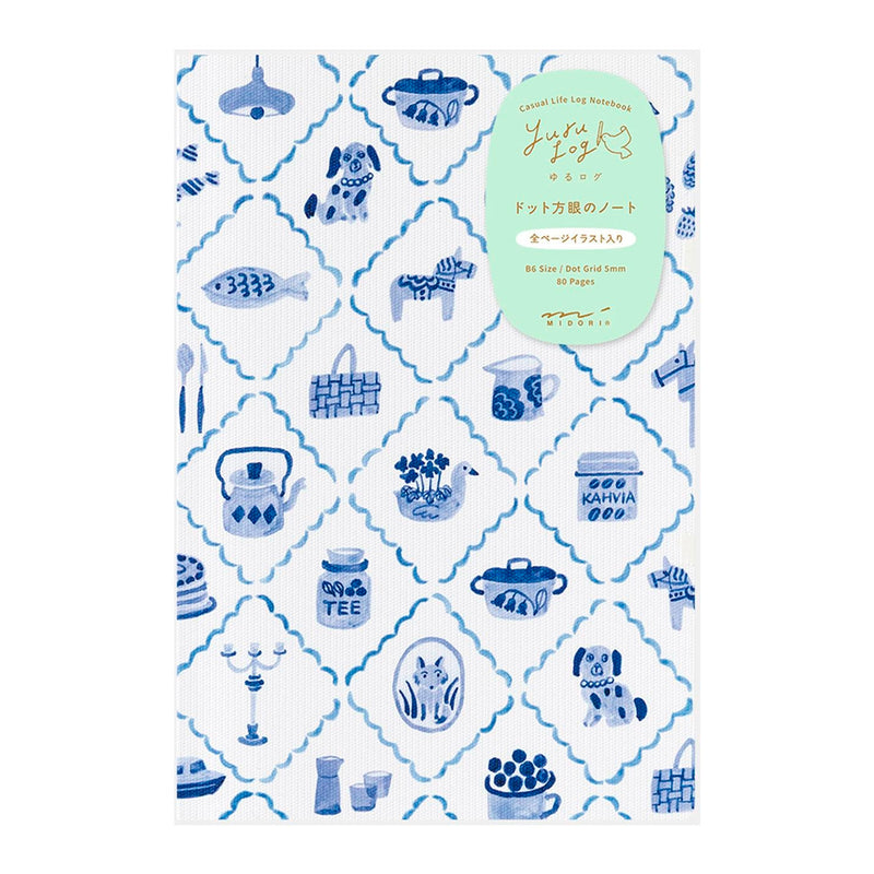 Libreta Midori - Yuru Log Blue Nordic