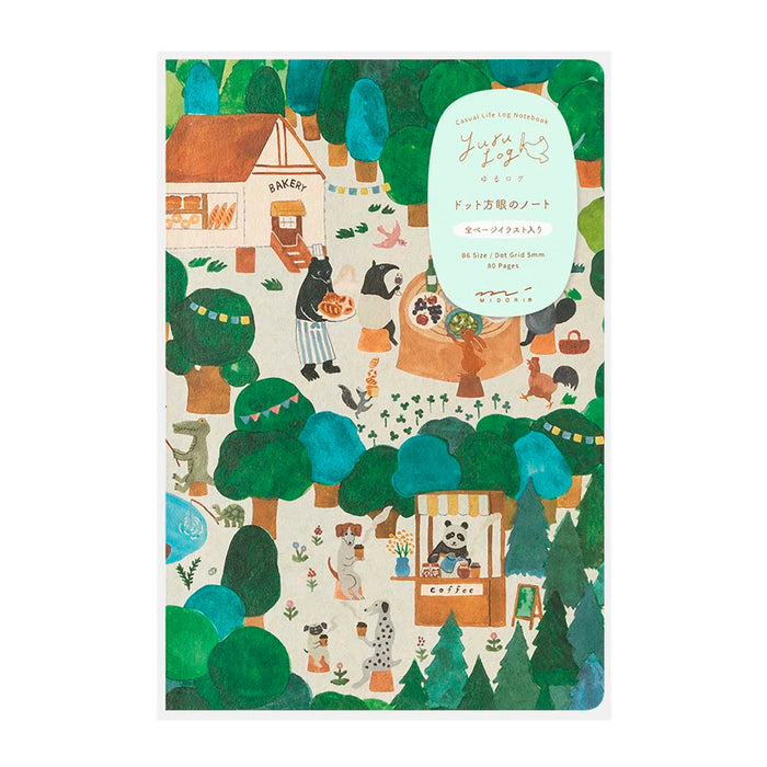 Libreta Midori - Yuru Log Forest Animal
