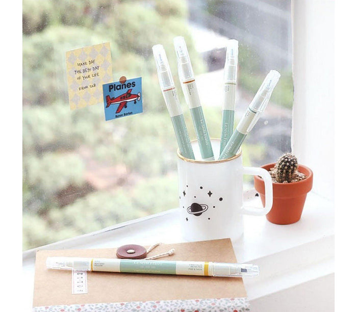 Rotuladores retro doble punta - Pack de 5