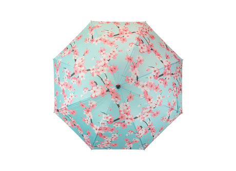 Paraguas grande clásico de estampado floral. Paraguas grande muy resistente, cómodo y bonito.