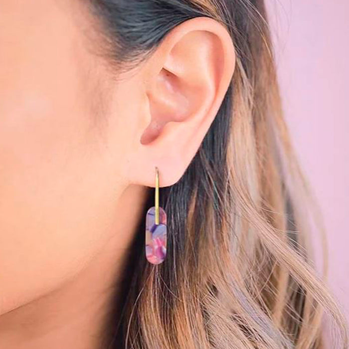 Pendientes Lavs Jewels - Acetate lilac