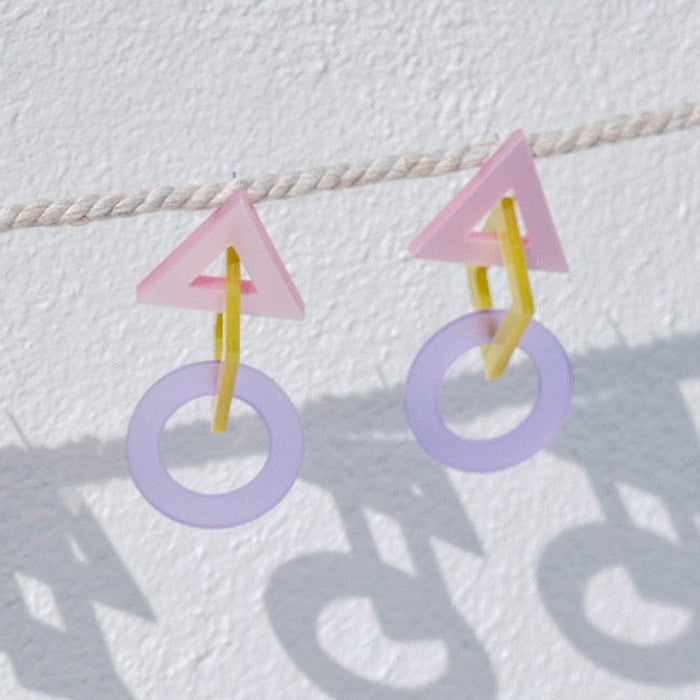 Pendientes - Esencial Rosa, lima y morado