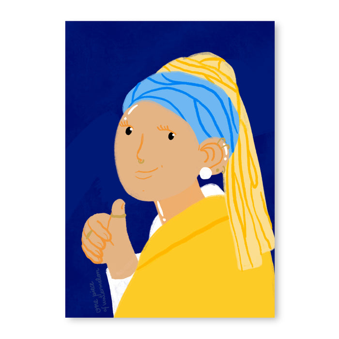 Print de One Piece of Watermelon - "La joven de los aretes"