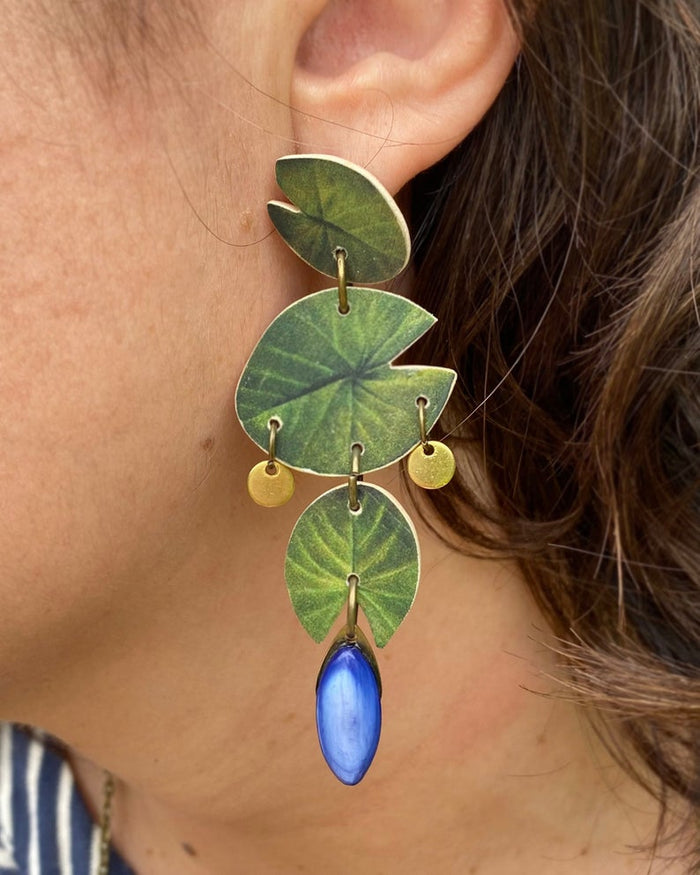 Pendientes Pura Garra - Nenúfares grandes