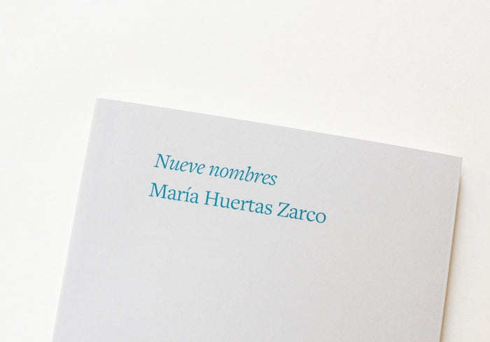 Libro - "Nueve nombres" de María Huertas Zarco