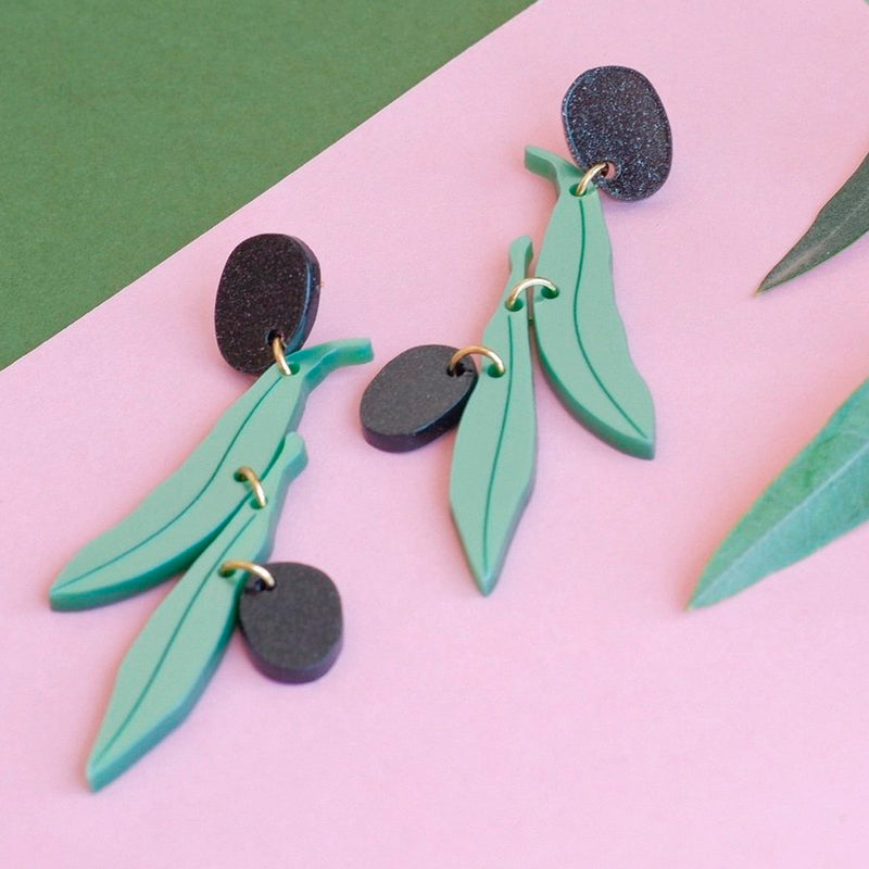 Pendientes - Oliva