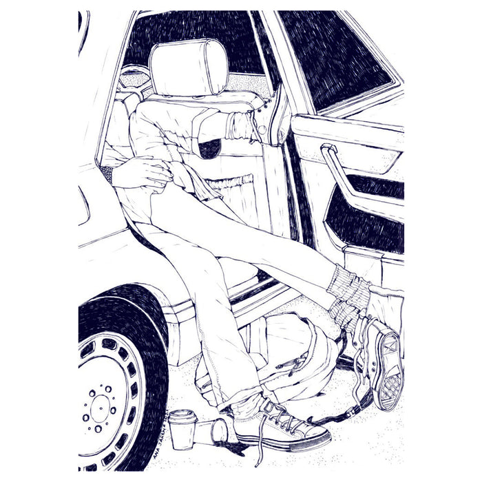 Print de Ana Jarén A4 - "Coche"