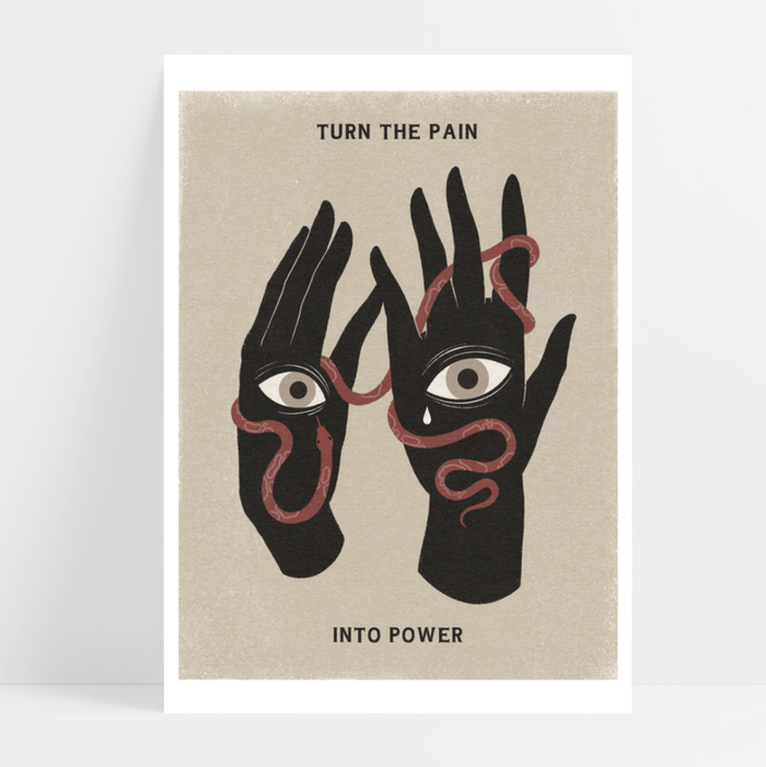 Print de Marta Font - "Turn the pain in to the power"