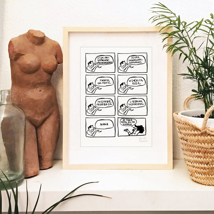 Print de Flavita Banana A4 - "RARA"