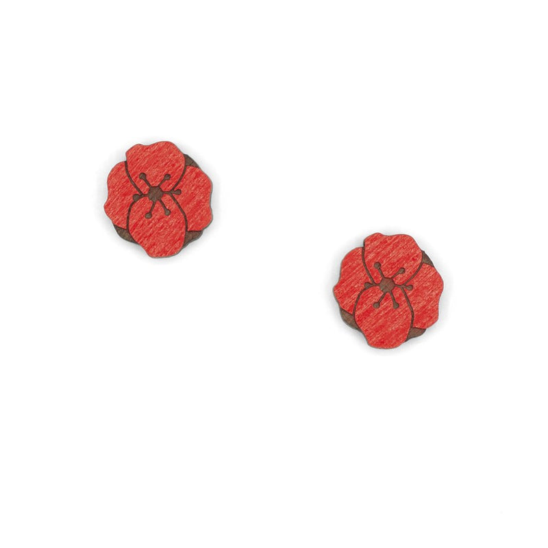 Pendientes - Little poppy