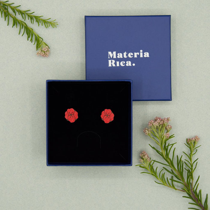 Pendientes - Little poppy