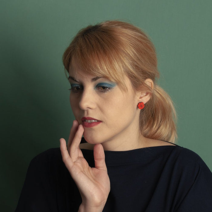 Pendientes - Little poppy