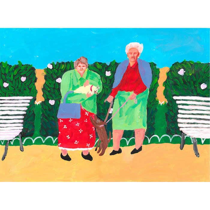 Print de Maiky Maik- "Amigas con perro"