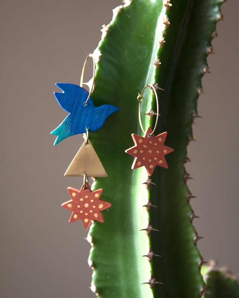 Pendientes de madera Pura Garra - Atlas