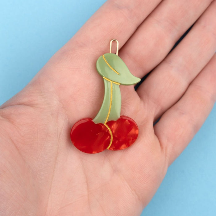 Pasador para el pelo - Cerezas