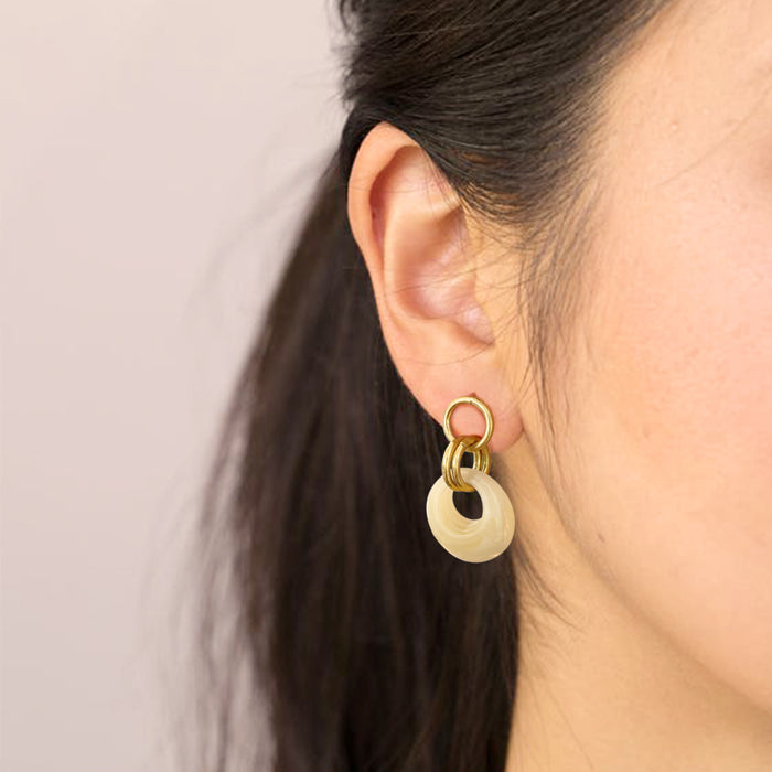 Pendientes Lavs Jewels - Mist Beige