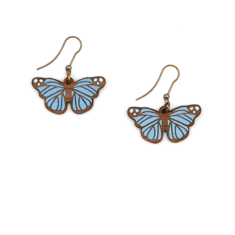 Pendientes Materia Rica - Blue Butterfly