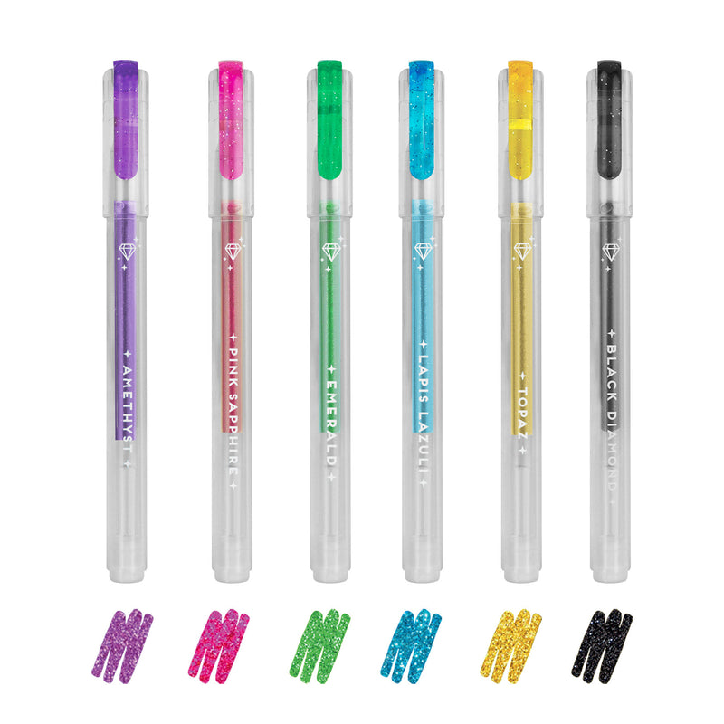 Set de minibolígrafos con purpurina - Diamond 💎