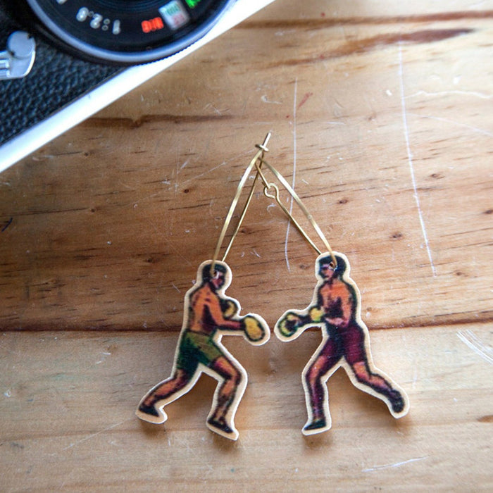 Pendientes de madera Pura Garra - Boxing