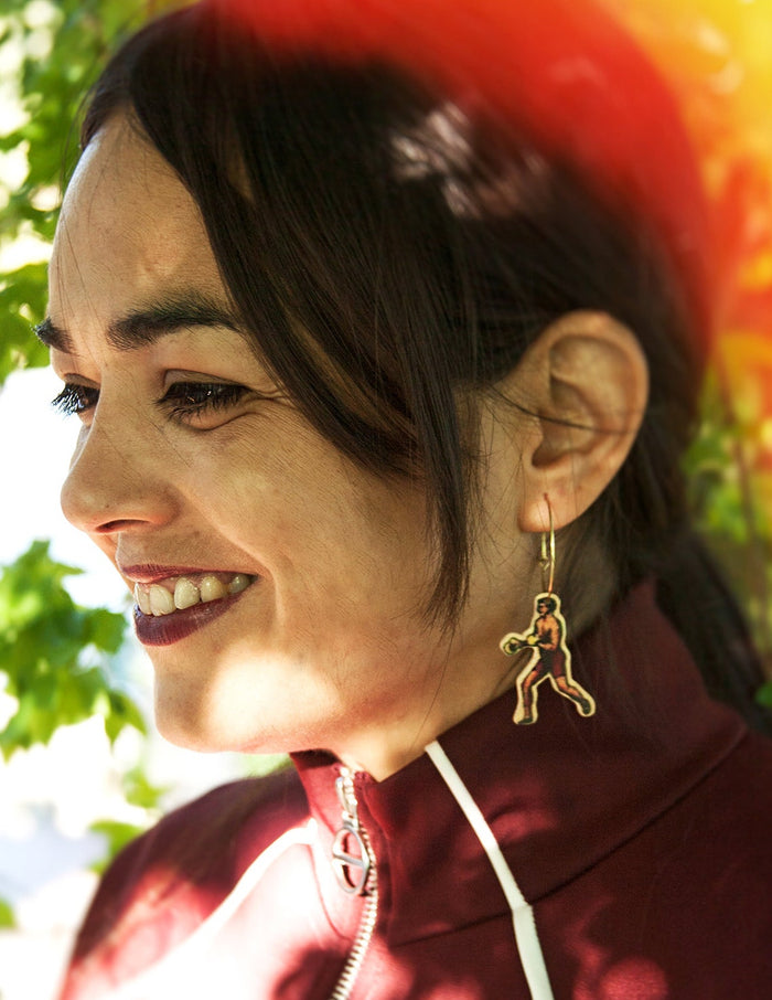 Pendientes de madera Pura Garra - Boxing