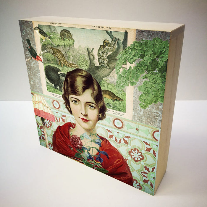 Caja de luz - "Dama de rojo" de El Lucernario