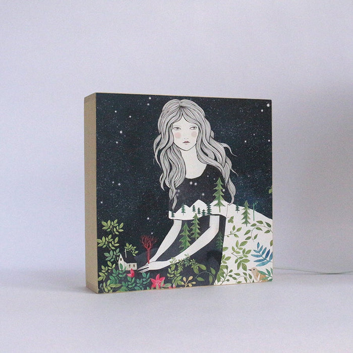 Caja de luz - "Noche estrellada" de Lady Desidia