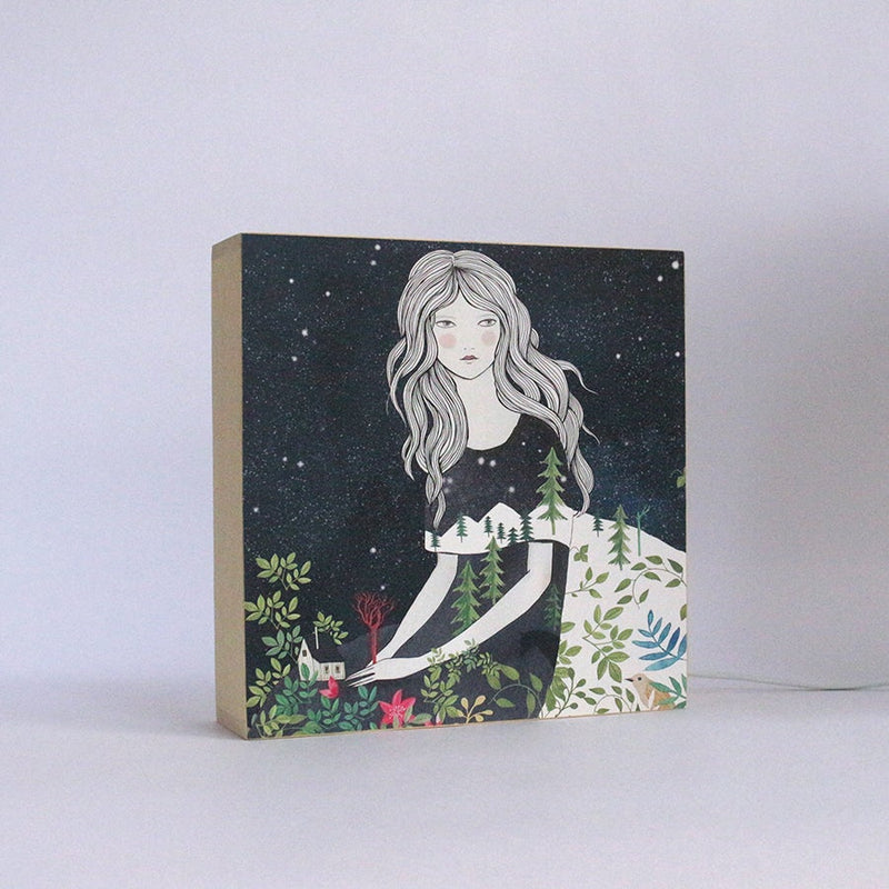 Caja de luz - "Noche estrellada" de Lady Desidia