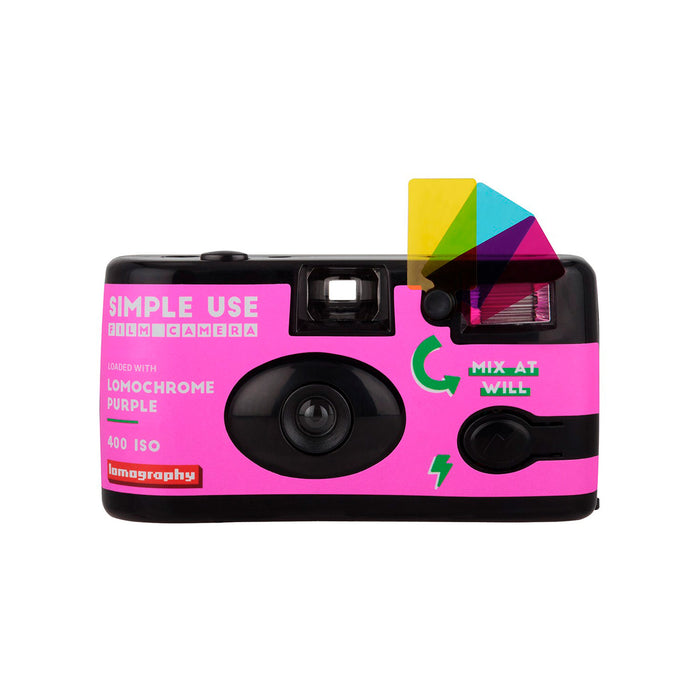 Cámara Simple Use recargable Lomography - Lomochrome Purple