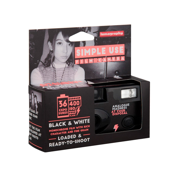 Cámara Simple Use recargable Lomography - Blanco y negro