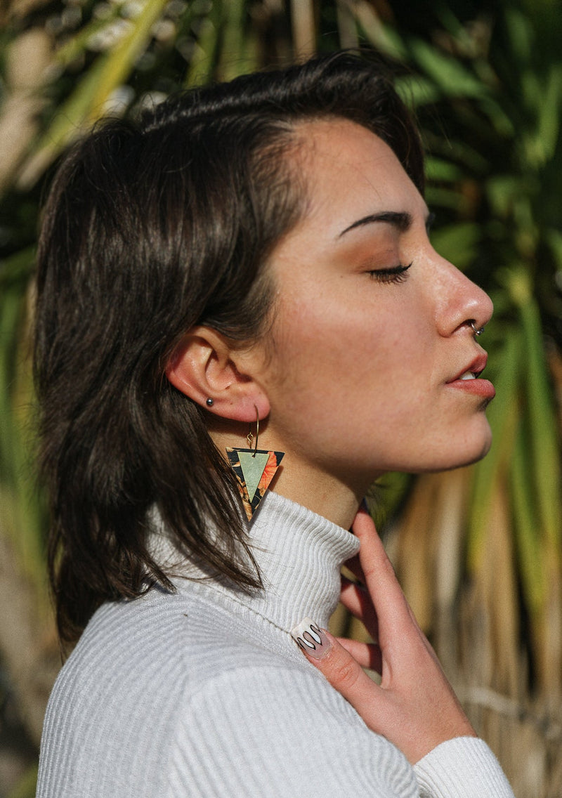 Pendientes de madera Pura Garra - Carmen